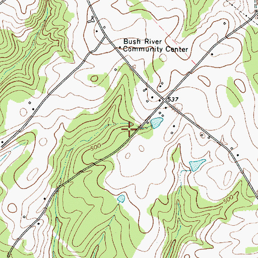 Topographic Map of Beaver Dam School (historical), SC