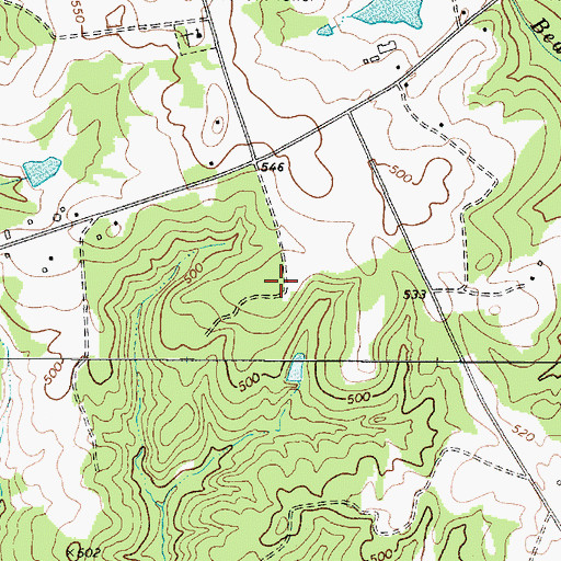 Topographic Map of Belmont School (historical), SC