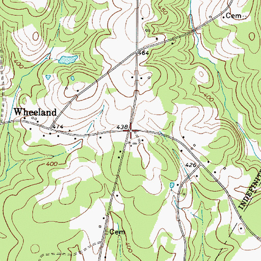 Topographic Map of Boland Crossroads (historical), SC