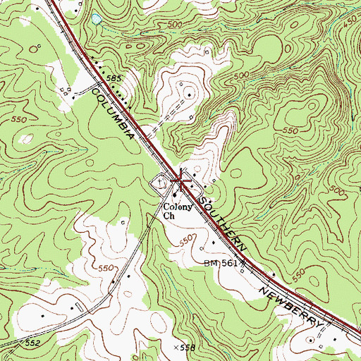 Topographic Map of Boyd, SC