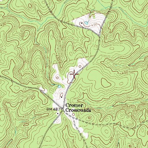 Topographic Map of Cedar Grove Church, SC
