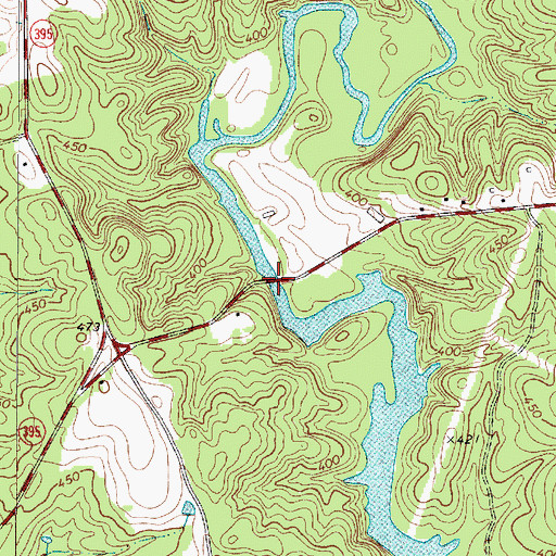 Topographic Map of Crofts Mill Bridge, SC