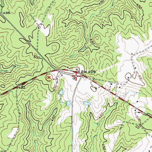 Topographic Map of Dan Watkins School (historical), SC