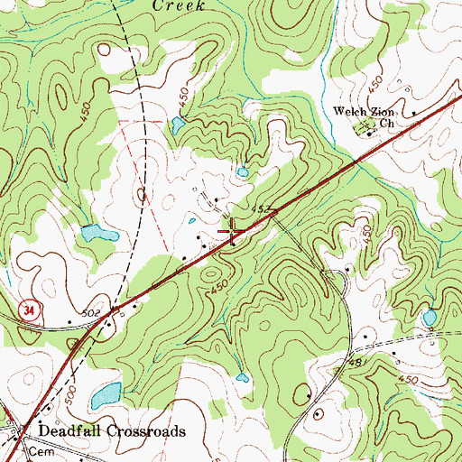 Topographic Map of Elisha School (historical), SC