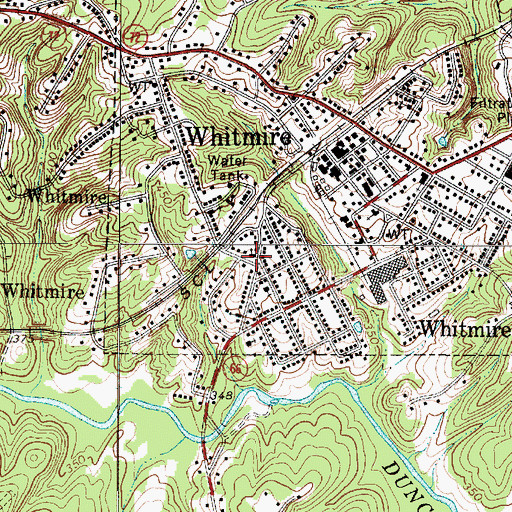 Topographic Map of First Church of God, SC