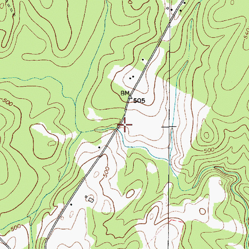 Topographic Map of Harmons Mill (historical), SC