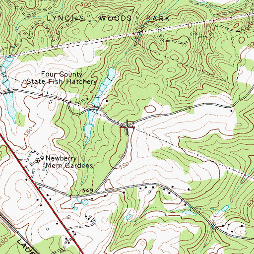 Topographic Map of Johnstone Academy (historical), SC