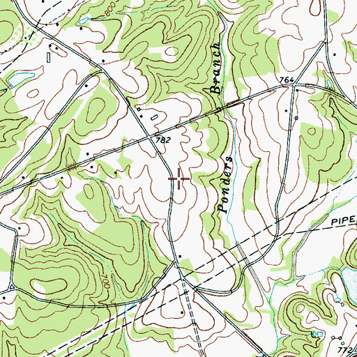Topographic Map of Antioch School (historical), SC