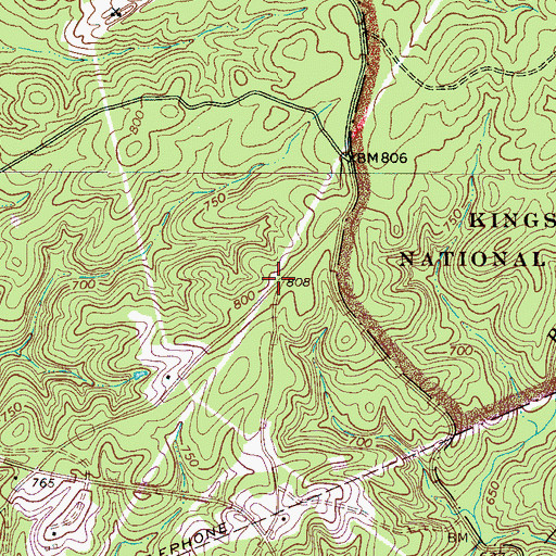 Topographic Map of Bamburg School (historical), SC