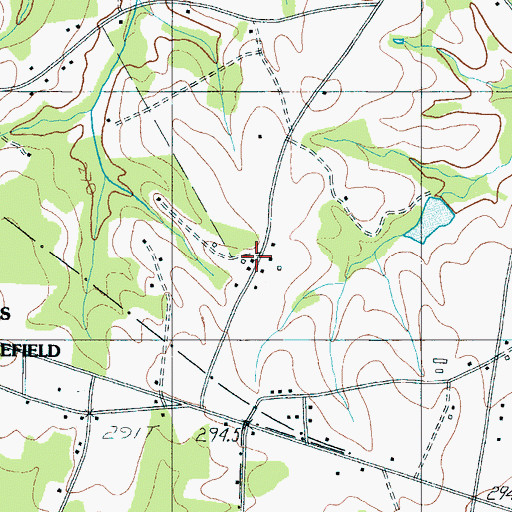 Topographic Map of Battle Grounds School (historical), SC