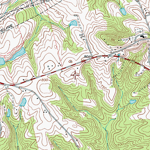 Topographic Map of Briar Creek, SC