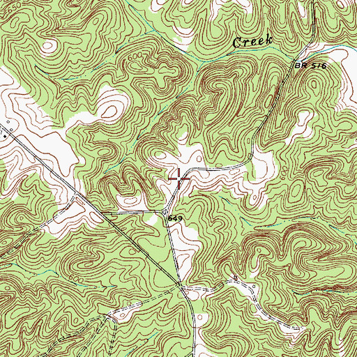 Topographic Map of Brown Chapel (historical), SC
