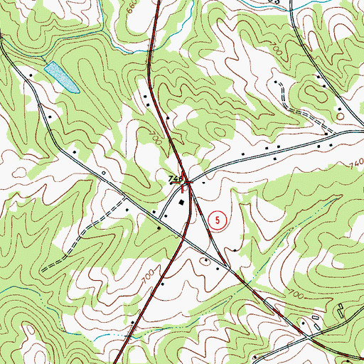 Topographic Map of Buffalo School (historical), SC