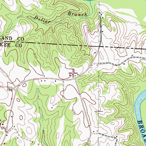 Topographic Map of Christian Fellowship Cemetery, SC