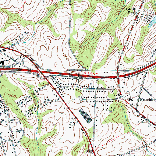 Topographic Map of Clary Cemetery, SC
