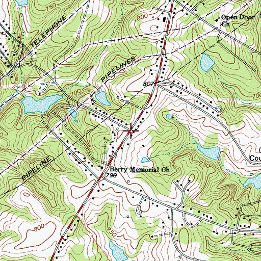 Topographic Map of Clary Line School (historical), SC
