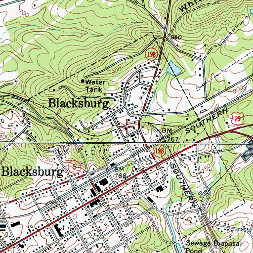 Topographic Map of Divine True Holiness Church of God, SC