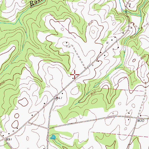Topographic Map of Ellis Cemetery, SC