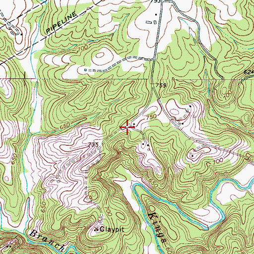 Topographic Map of Ellis Cemetery, SC