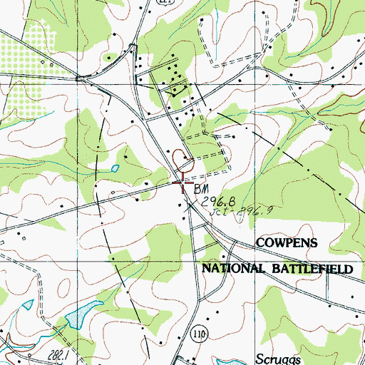 Topographic Map of Ezell (historical), SC