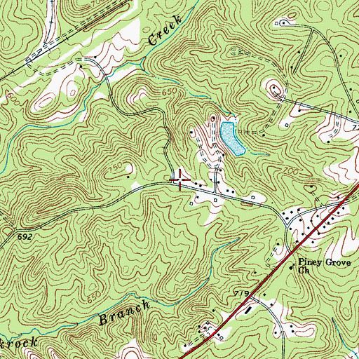 Topographic Map of Galilee School (historical), SC