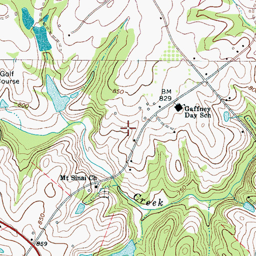Topographic Map of Garden Park, SC