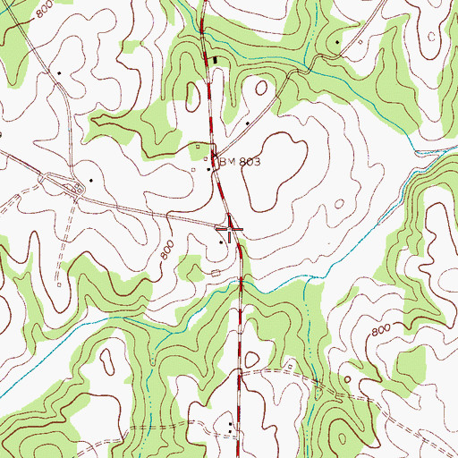 Topographic Map of Goforth Cross Road (historical), SC