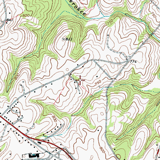 Topographic Map of Gordon Cemetery, SC