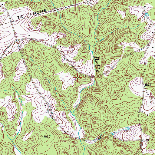 Topographic Map of Heathcock Cemetery, SC