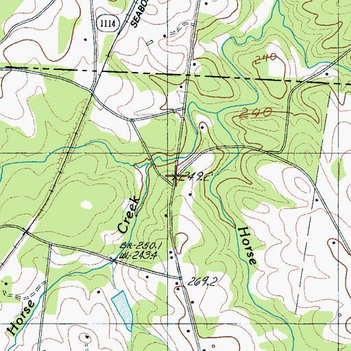 Topographic Map of Humphries Mill (historical), SC