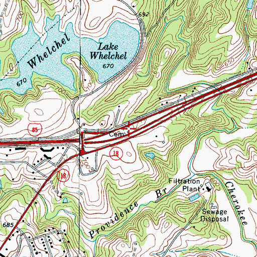Topographic Map of Lipscomb Cemetery, SC