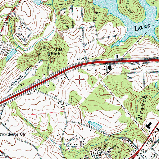 Topographic Map of Luther L Vaughan Elementary School, SC