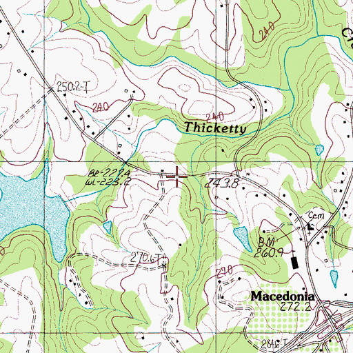 Topographic Map of Mount View Church (historical), SC