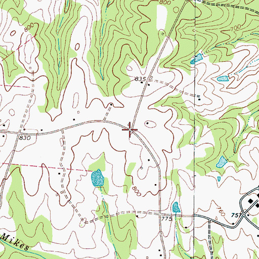 Topographic Map of New Pleasant School (historical), SC