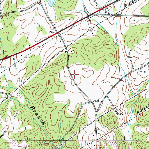 Topographic Map of Piney Grove Church (historical), SC