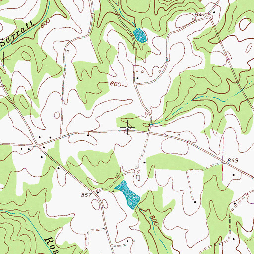 Topographic Map of Robbs School (historical), SC