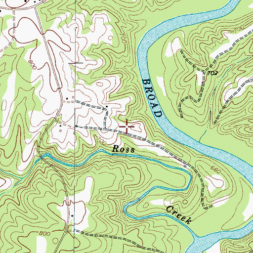 Topographic Map of Ross Cemetery, SC