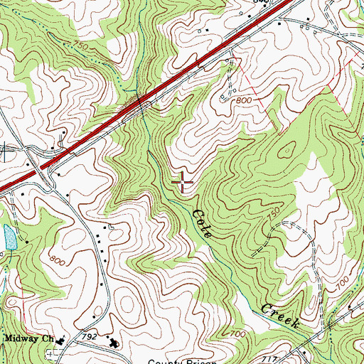 Topographic Map of Rutledge Acres, SC