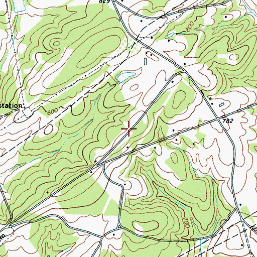 Topographic Map of Saint Paul School (historical), SC
