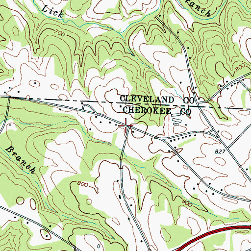 Topographic Map of Saint Peters School (historical), SC