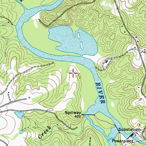 Topographic Map of Sarratt Cemetery, SC