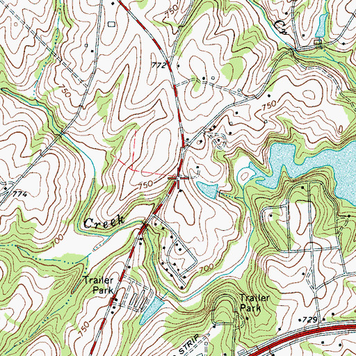 Topographic Map of Shalimar, SC