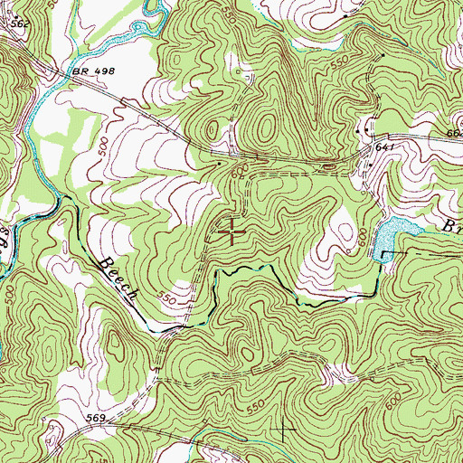 Topographic Map of Southern Gold Mine, SC