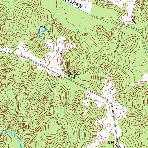 Topographic Map of Star Farm School (historical), SC