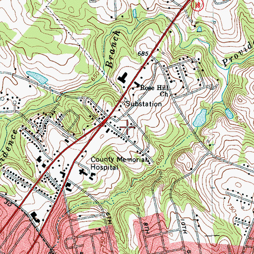 Topographic Map of Stuart Heights, SC