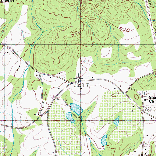 Topographic Map of Thicketty Mountain School (historical), SC