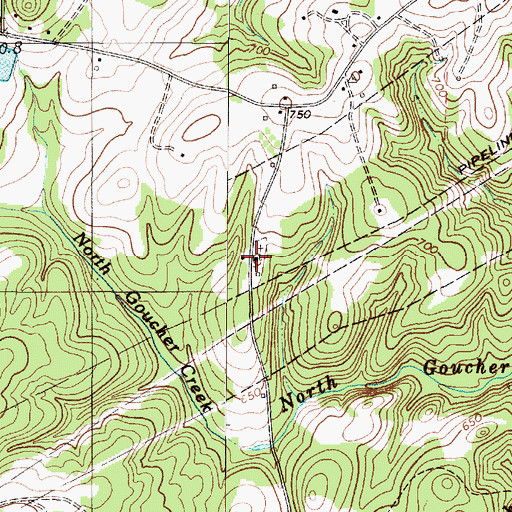 Topographic Map of White Plains Baptist Church, SC