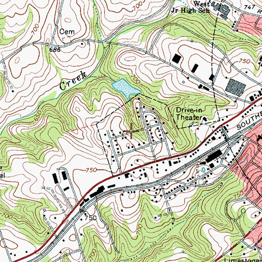 Topographic Map of Wood Haven Park, SC