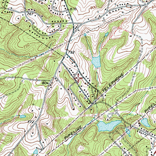 Topographic Map of York Hills, SC