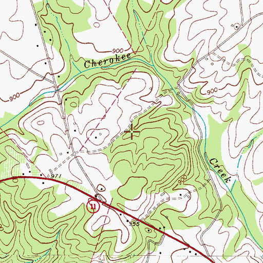 Topographic Map of Furnace Place Cemetery, SC